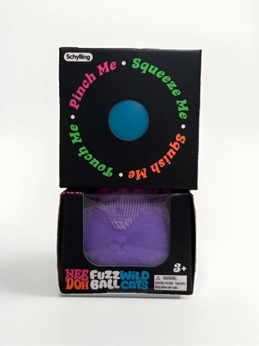 Schylling NeeDoh - FuzzBall WildCats Purple Groovy Glob Blue  New Authentic RARE